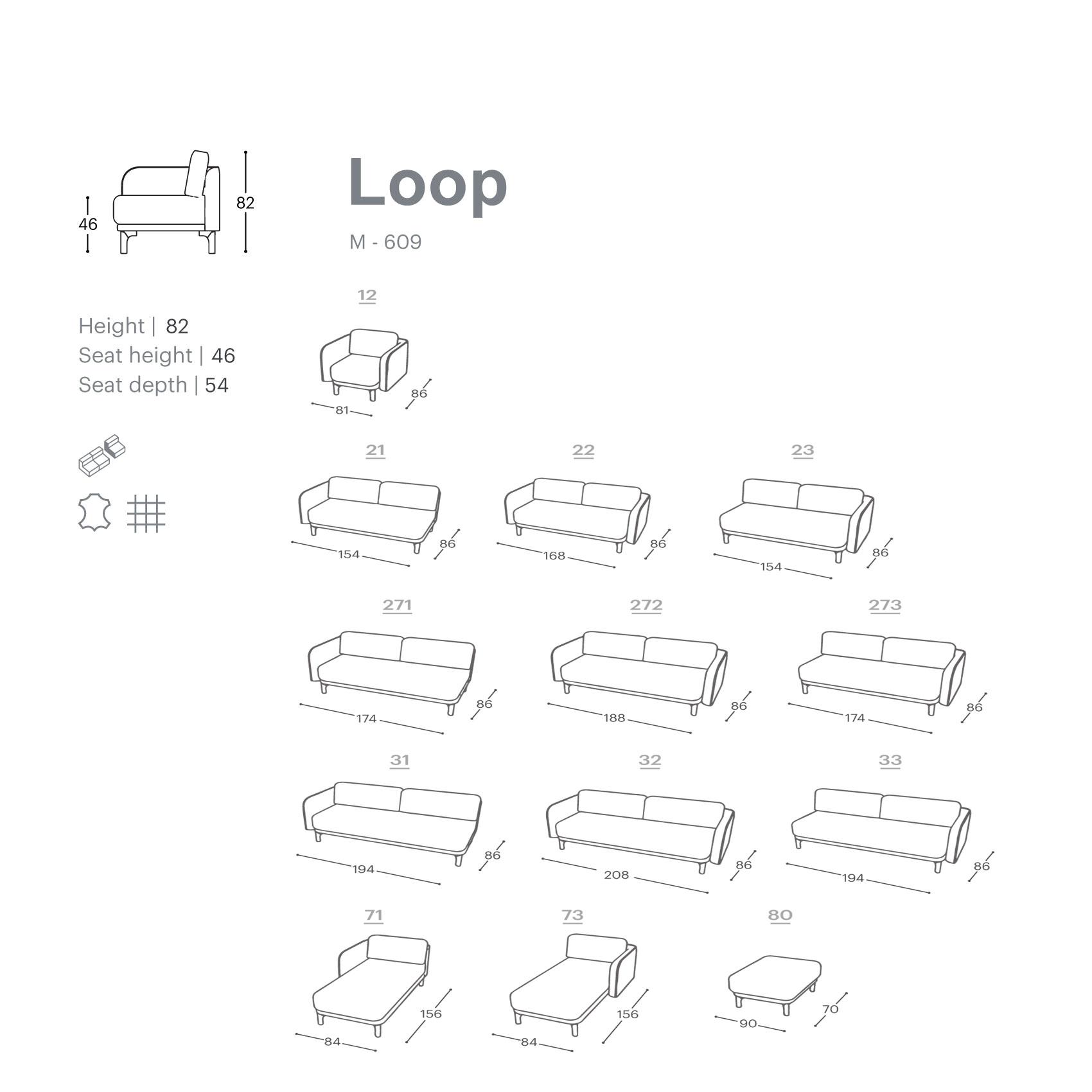 Extraform dizajnerska sjdeća garnitura model Loop - segmenti Extraform model Loop - segmenti